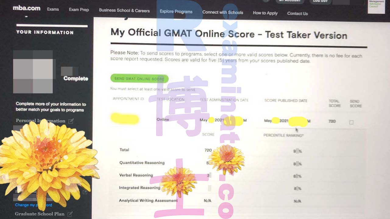 Il servizio di test online GMAT raggiunge un nuovo successo! Congratulazioni a D in Canada per aver migliorato il punteggio garantito da 650+ a 720🎉
