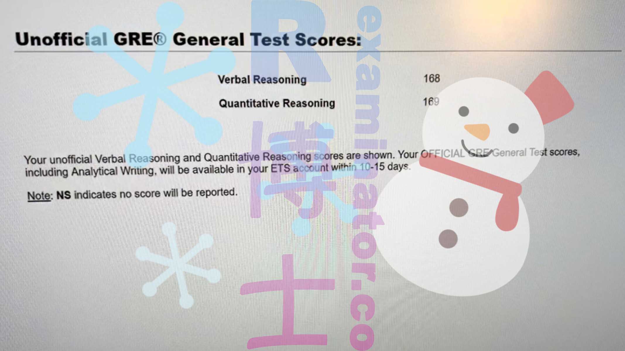 Client britannique 🇬🇧 a obtenu 168V 169Q. N'adorez-vous pas quand les scores sont affichés immédiatement après un test ? 😎
