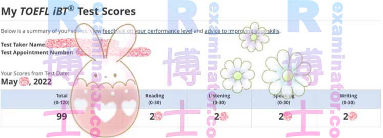 99 nel TOEFL Home Edition!! Il cliente taiwanese è stato felice con i loro punteggi ufficiali!🥳 Sono in corso delle riforme nel TOEFL.💣 Agisci velocemente prima che l'ETS ritiri del tutto gli esami a casa💣
