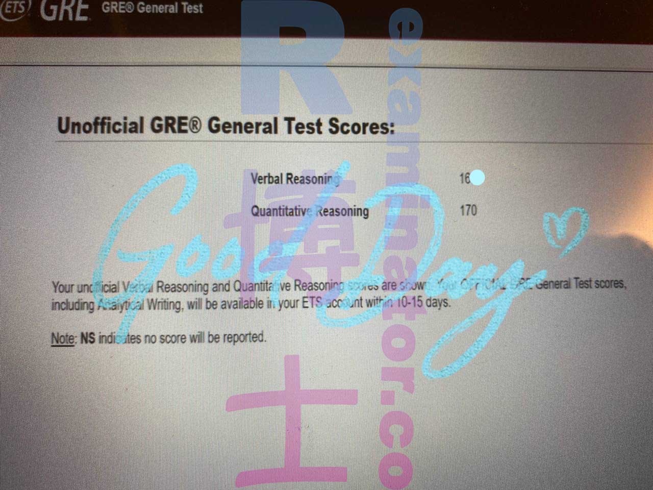 Grâce à notre aide⚡️, un score de plus de 335 au GRE a été obtenu avec succès !!! Payé en Bitcoin !
