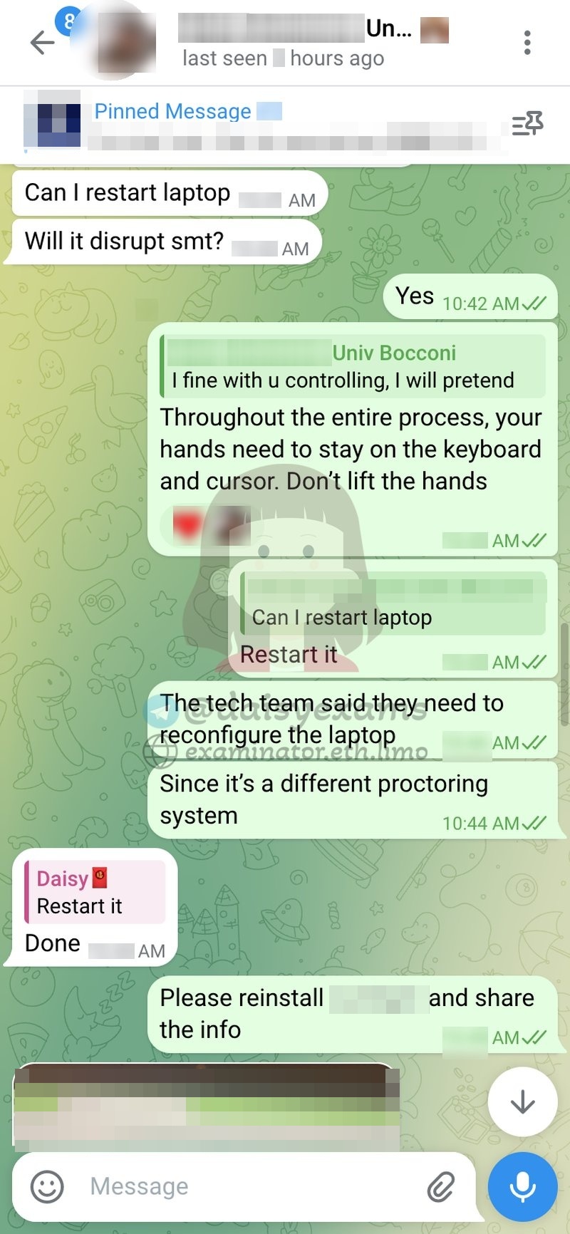 代考保分成功案例#722的与客户对话截图
