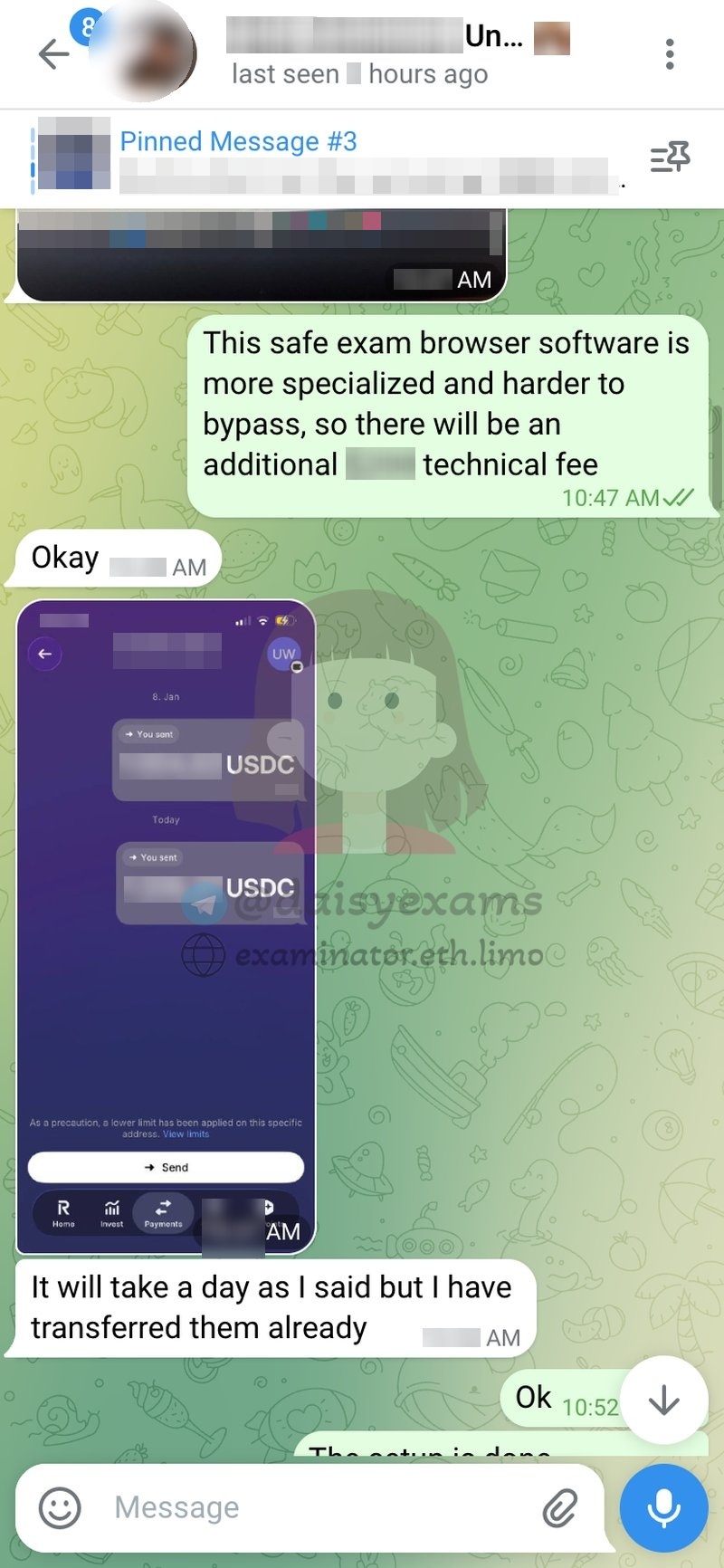 代考保分成功案例#722的与客户对话截图