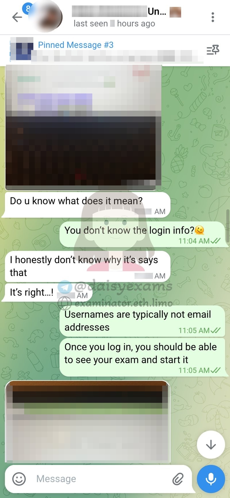 代考保分成功案例#722的与客户对话截图