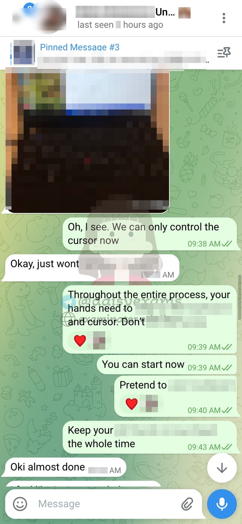 代考保分成功案例#722的与客户对话截图