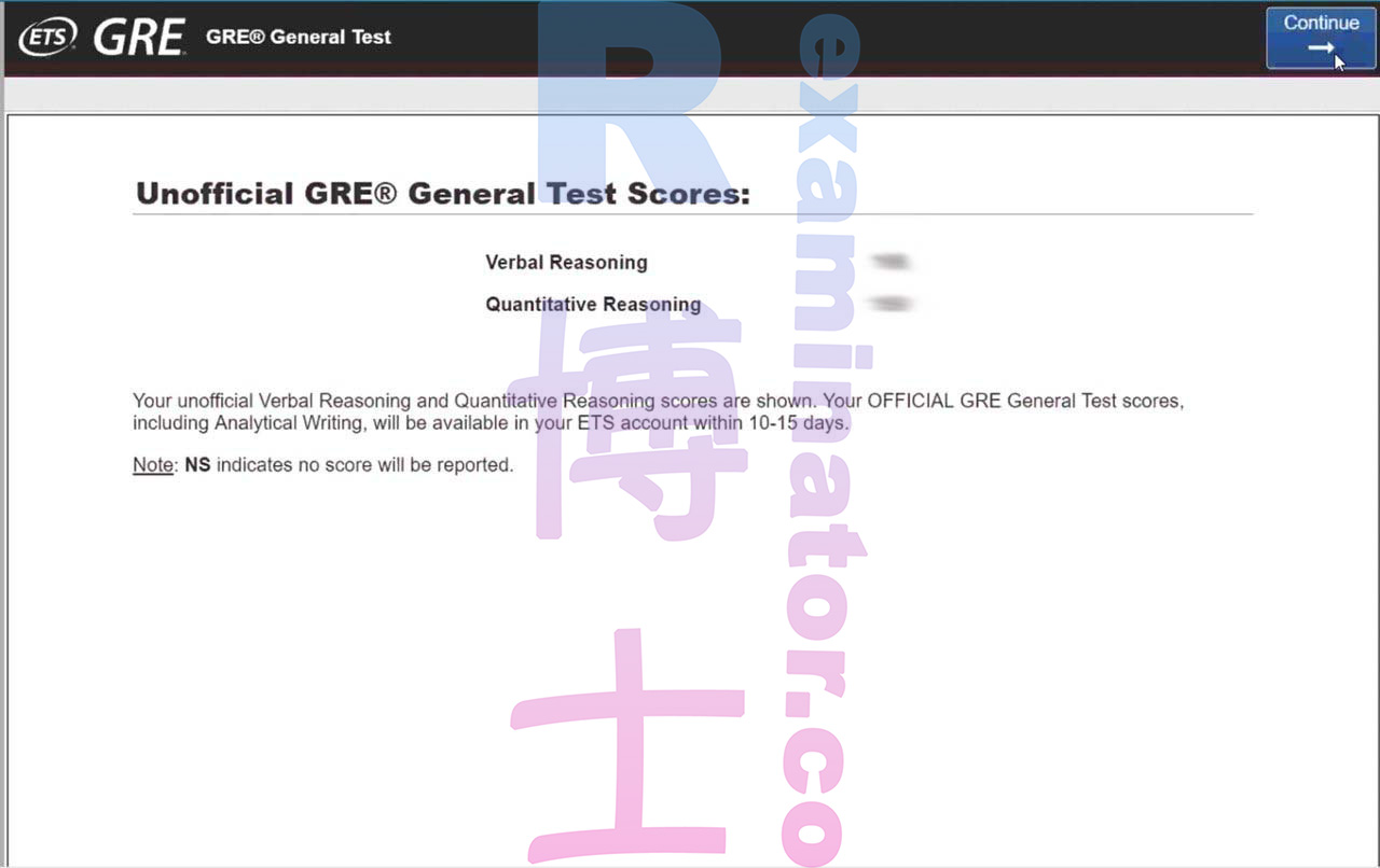 August 2020 GRE Online-Test Ersatz 337 Punkte
