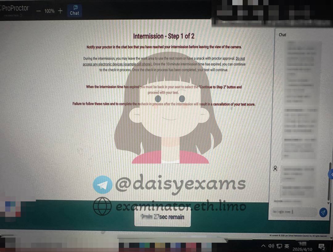 LSAT de abril en curso - ¡Los exámenes remotos terminan pronto!
