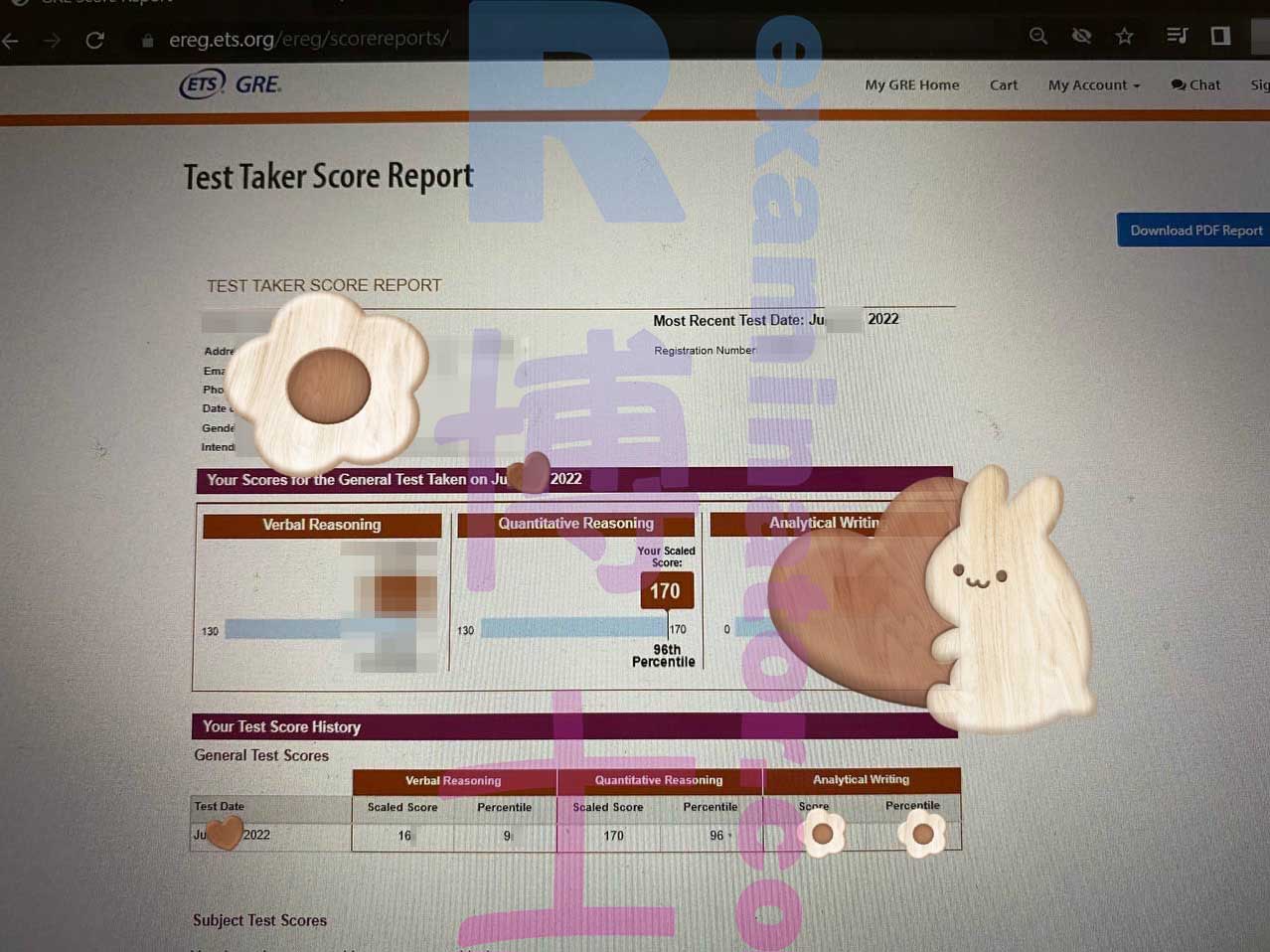 Résultat officiel GRE 335+ reçu !!✨ Les paiements en attente doivent être effectués immédiatement après le passage du test. Si vous insistez pour payer à la réception de votre score officiel, vous devrez payer un supplément 🤷‍♀️
