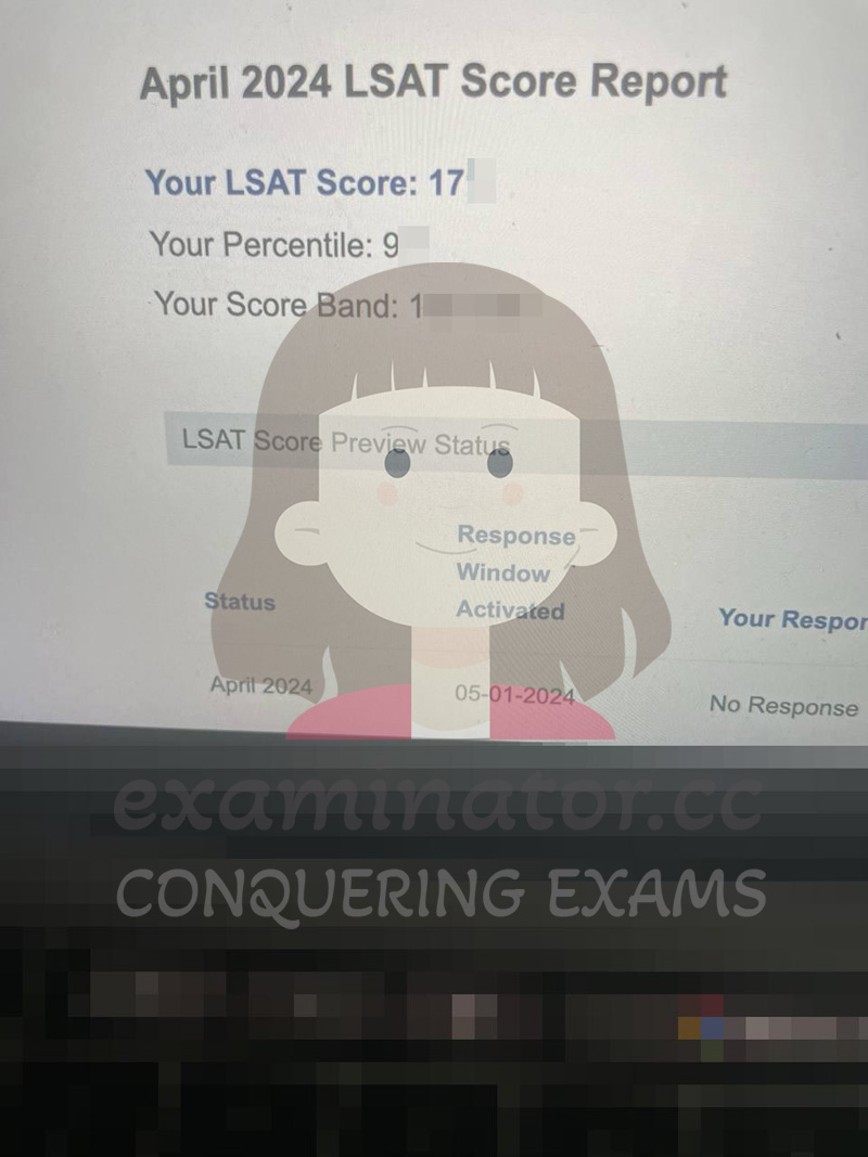 🇮🇹Non riesci a trovare il pulsante di invio? Nessun problema: cliente americano ha ottenuto un elevato 17X nell'LSAT di aprile 2024 con la nostra assistenza per imbroglio via proxy LSAT, nonostante i problemi tecnici di Prometric.
