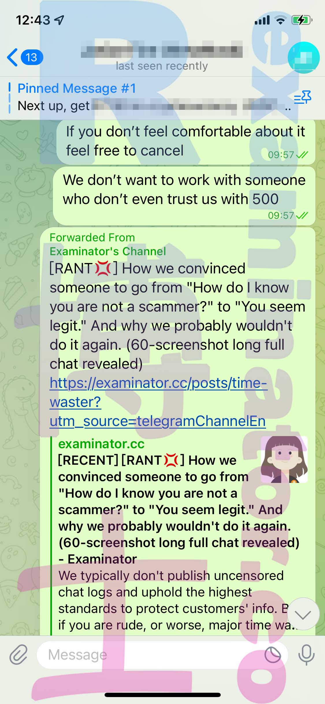 screenshot of chat logs for [Tricher au GMAT] success story #302