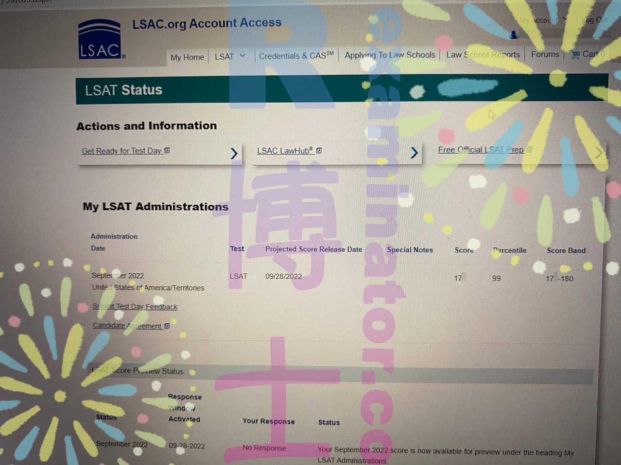 Le score LSAT 17X est arrivé ! 🎉 Le client a été très minutieux et a vraiment allégé notre charge de travail. 😊
