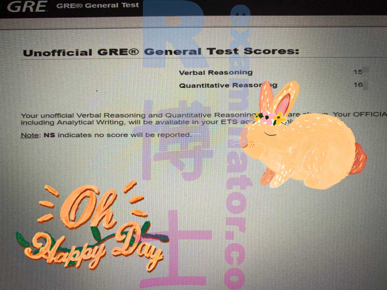 Test GRE par procuration : Verbal 15X + Quant 16X !✅ Le client américain souhaitait rester discret en obtenant des scores moyens. Nous lui avons donné exactement cela ! 😎
