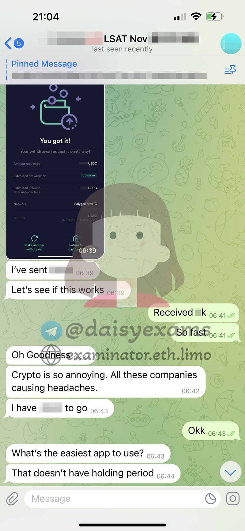 LSAT代考保分成功案例#687的与客户对话截图