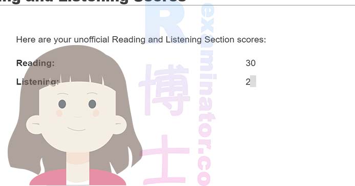 🇯🇵 시험 당일 성공: 일본에 있는 고객이 우리의 대리 시험 도움으로 TOEFL 읽기에서 30점, 듣기에서 인상적인 2X점을 달성했습니다! 💯 기술적 문제도 제때 해결했습니다! 💻
