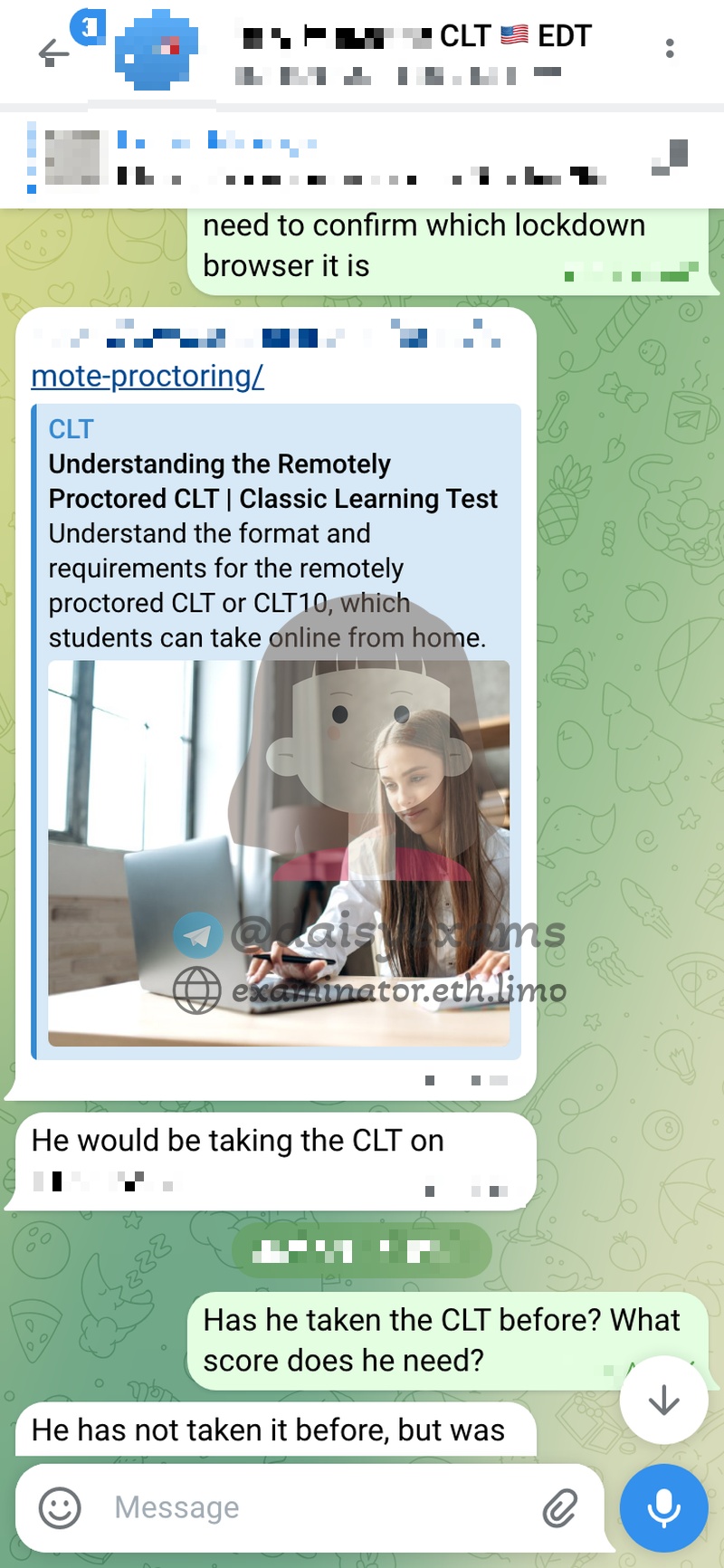 Alternative au SAT/ACT : le soutien pour le test par procuration CLT est désormais disponible — Comment un étudiant est passé d'un échec au SAT à un score de plus de 107 au CLT.
