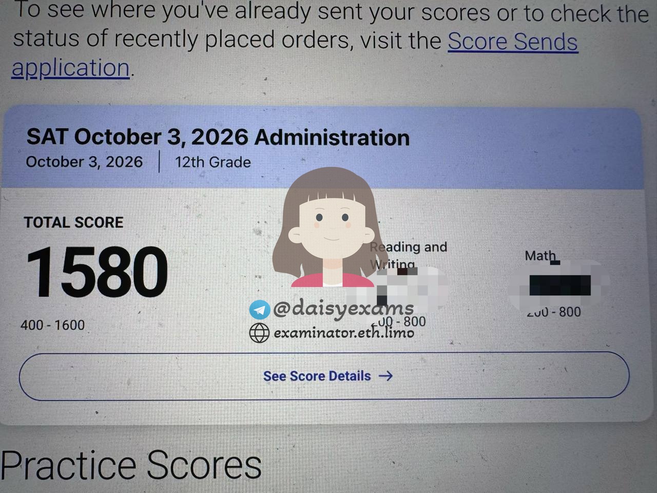 October 2026 SAT Proxy Results: 1530-1580, Every Client in the Top 1% 🎉