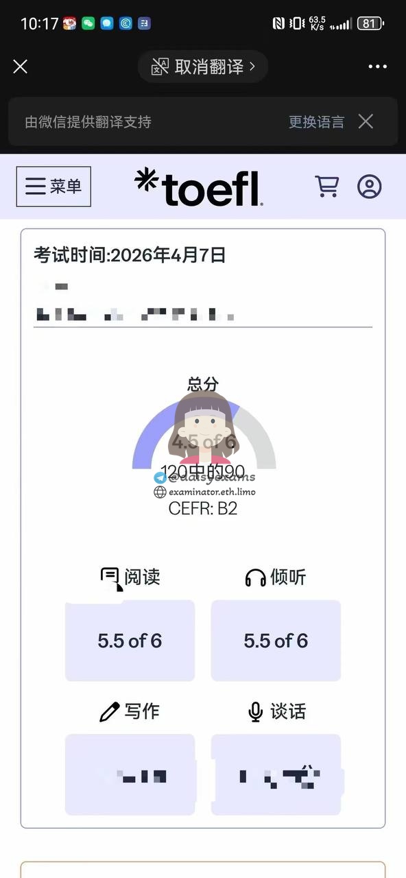 Latest TOEFL Results - April Batch High Scores